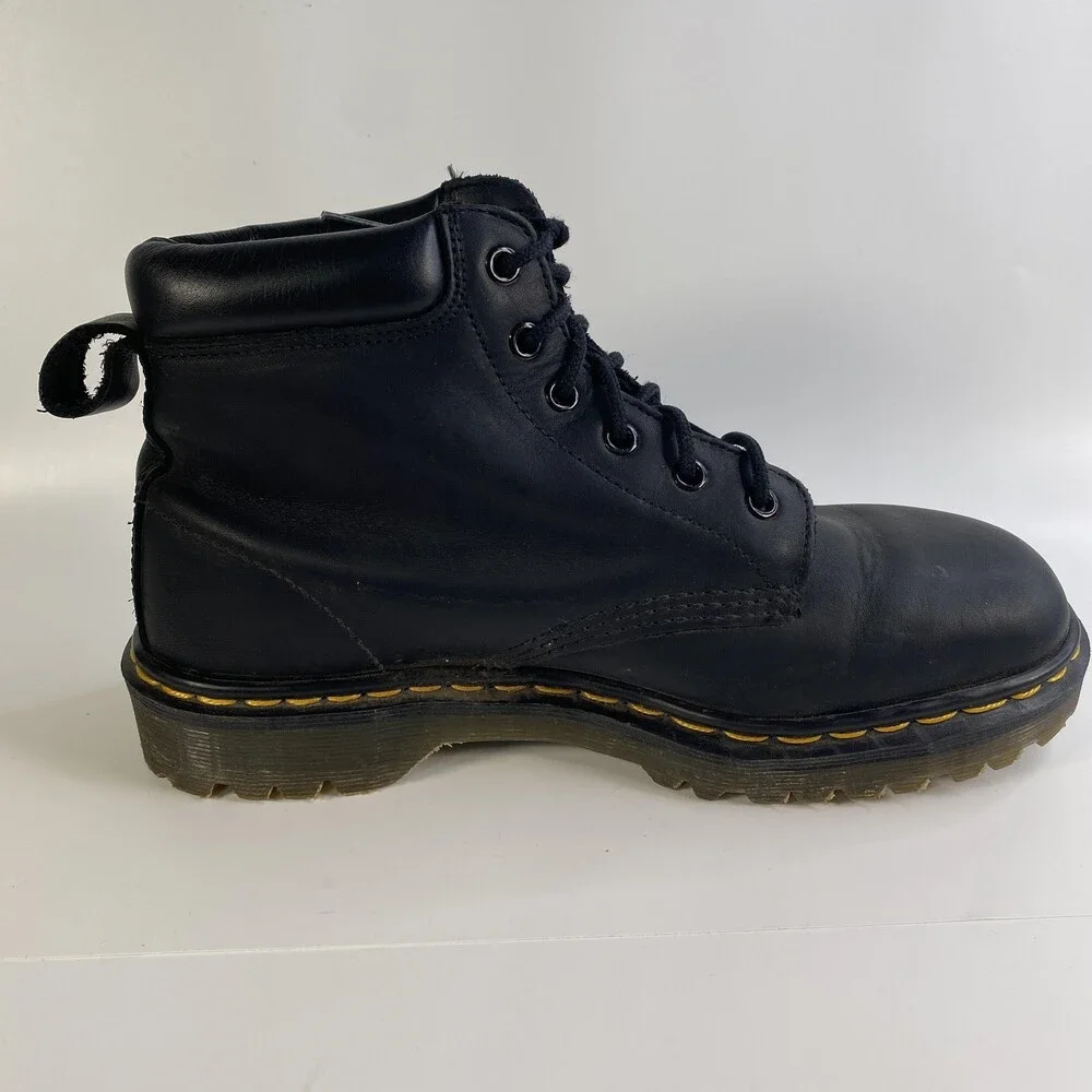 Dr Martens Boots Mens 7 UK Black 939 Leather Combat Made In England Size 8 US